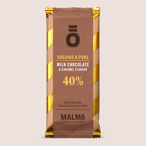 MILK CHOCOLATE & CARAMEL FLAVOUR 40% CHOKLADKAKA